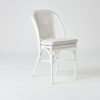 Chaise en rotin laqué blanc PRIMAVERA