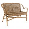 esprit-rotin-canapé-en-rotin-marcel-kok (1) Canapé en rotin Marcel deux places, style grand-père, dossier bas et tressage en moelle de rotin.