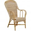 esprit-rotin-fauteuil-dossier-haut-marcel-kok (1) Fauteuil en rotin haut dossier Marcel, style grand-père, accoudoirs arrondis et tressage en moelle de rotin.