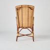 Fauteuil en rotin haut dossier BAGATELLE