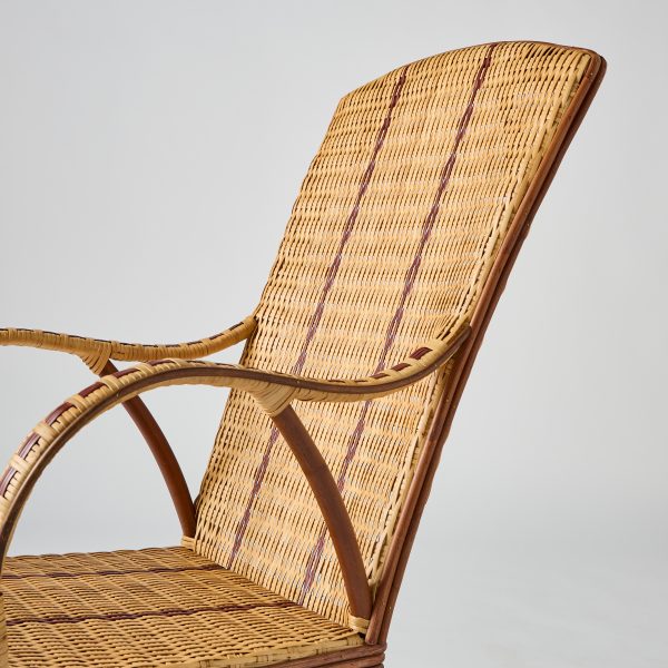 Fauteuil en rotin haut dossier BAGATELLE