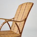 Fauteuil en rotin haut dossier BAGATELLE