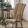 Fauteuil en rotin haut dossier BAGATELLE