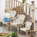 Fauteuil en rotin dossier haut MARCEL
