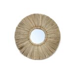 Miroir Alang Alang naturel S, miroir bohème en fibres naturelles