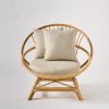 Fauteuil coquille en rotin MIAMI