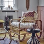 Fauteuil de salon en rotin Baal