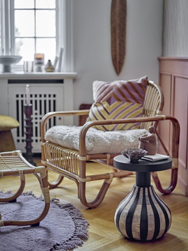 Fauteuil de salon en rotin Baal