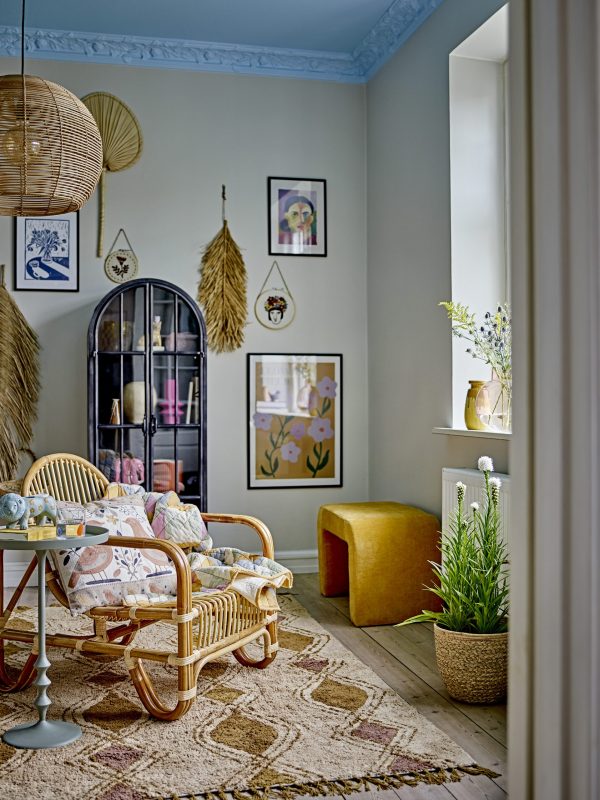 Fauteuil de salon en rotin Baal