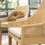 Fauteuil de table en rotin cannage SAIGON
