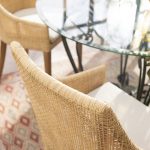 Fauteuil de table en rotin cannage SAIGON