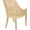 Fauteuil de table en rotin cannage SAIGON