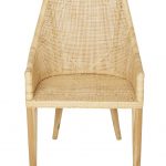 Fauteuil de table en rotin cannage SAIGON
