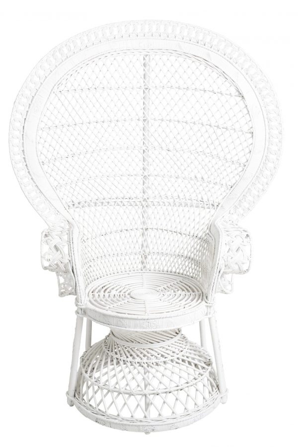 Fauteuil en rotin EMMANUELLE laqué