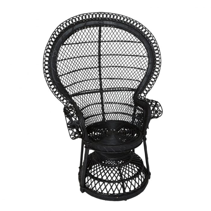 Fauteuil en rotin EMMANUELLE laqué