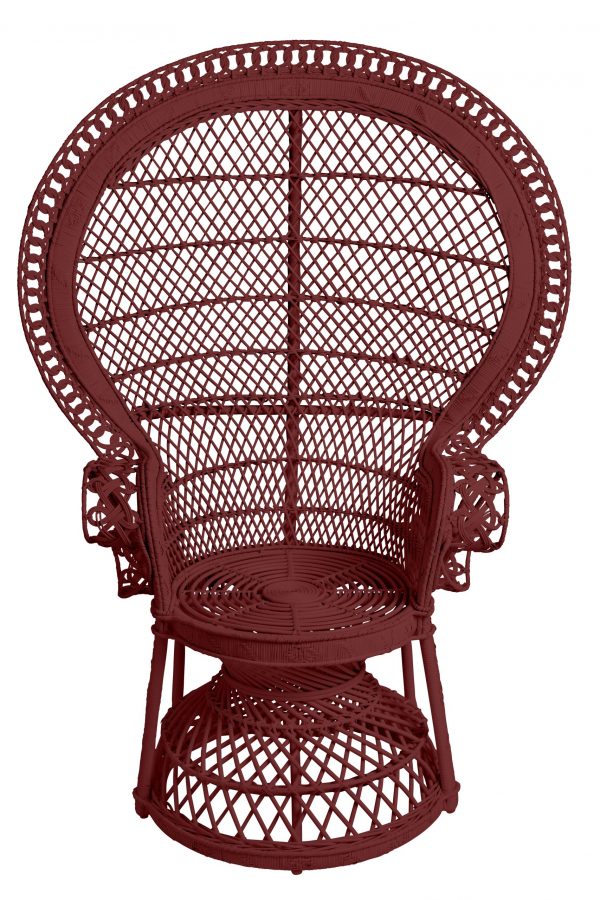 Fauteuil en rotin EMMANUELLE laqué