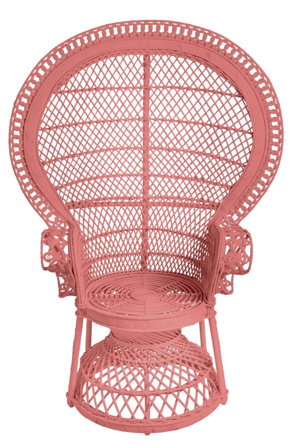 Fauteuil en rotin EMMANUELLE laqué