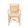 fauteuil_en_rotin_riviera (2) Fauteuil de table en rotin RIVIERA avec accoudoirs, dossier cannage et coussin en lin, intérieur chaleureux