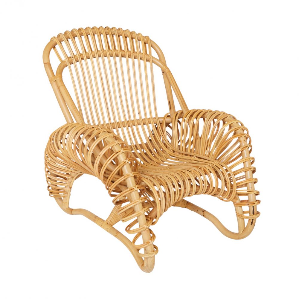 Fauteuil rotin naturel BOUCLE