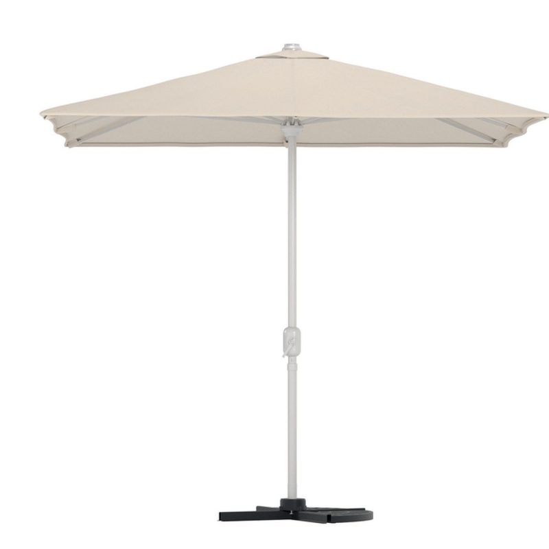 Parasol Leeds beige avec base