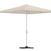 Parasol Leeds beige avec base