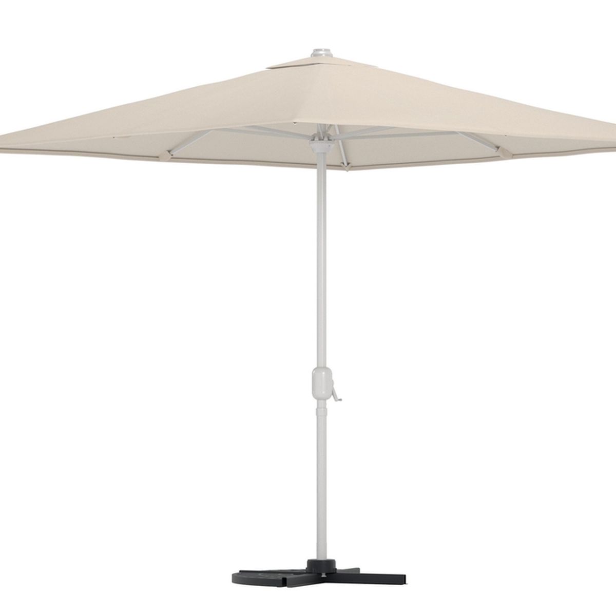 Parasol Leeds beige avec base – Image 2