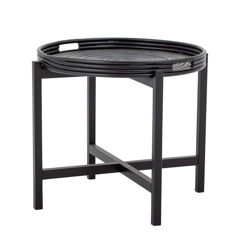 Table d’appoint en rotin noir – Milli