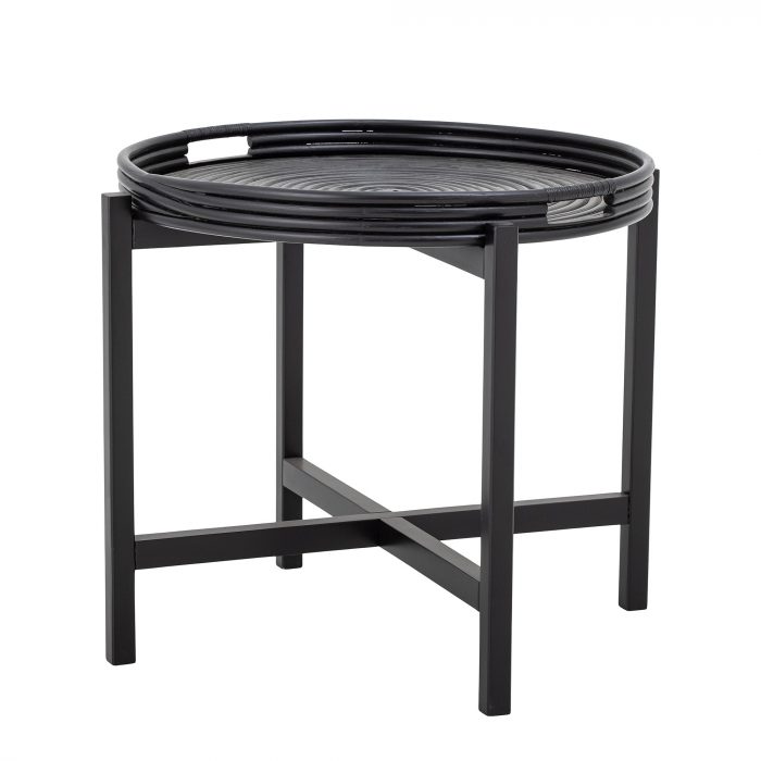 Table d’appoint en rotin noir – Milli