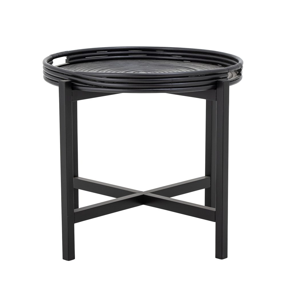Table d’appoint en rotin noir – Milli
