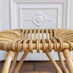 Pouf en rotin BOUCLE
