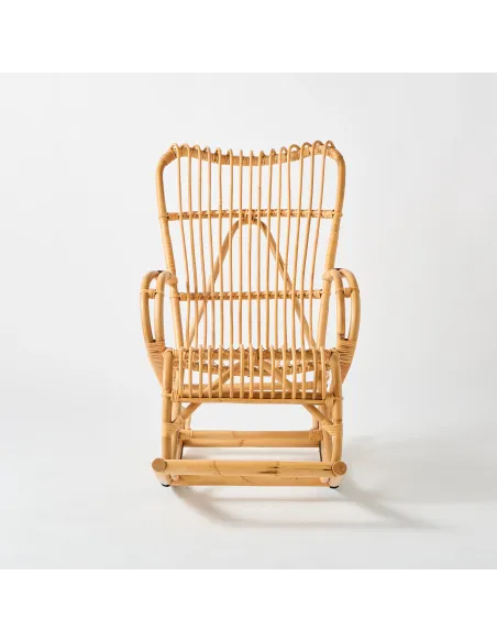 Rocking chair en rotin MARLÈNE