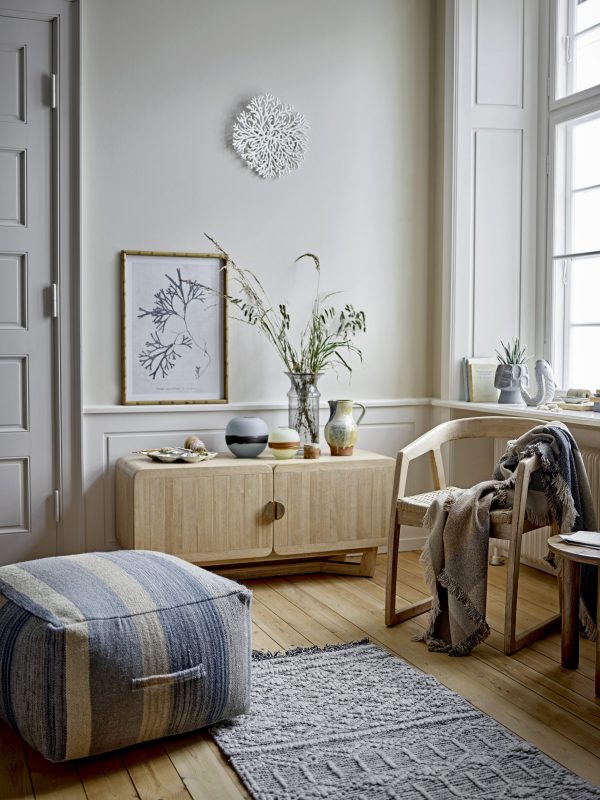 Buffet Serrone en bois d’hévéa naturel