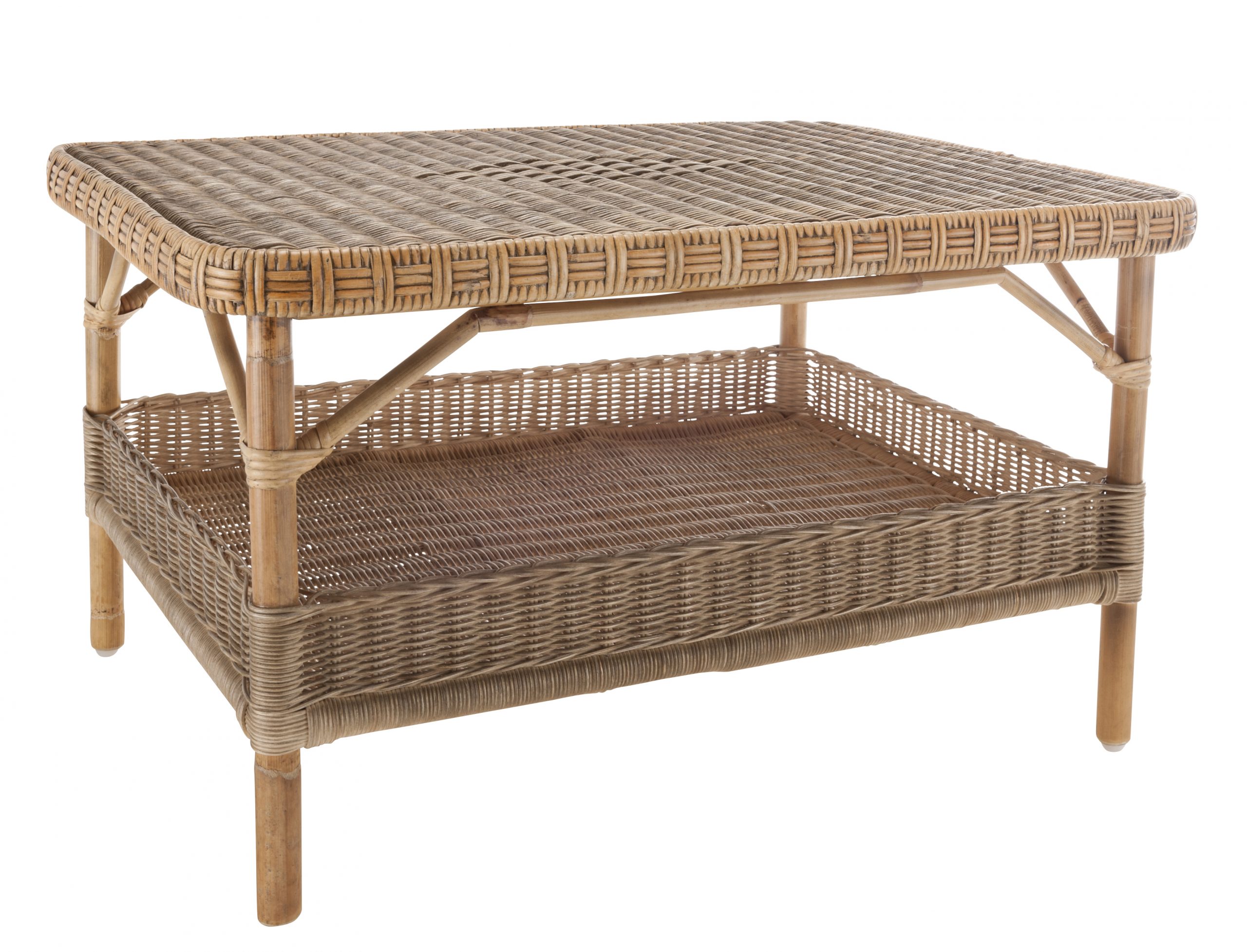 Table basse en rotin rectangulaire NANTUCKET – Image 3
