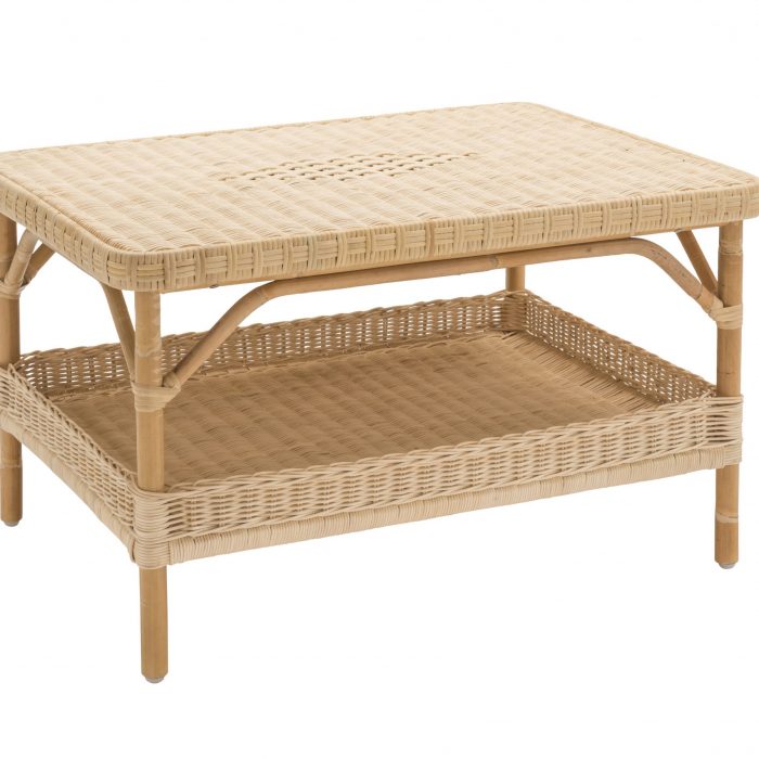 Table basse en rotin rectangulaire NANTUCKET