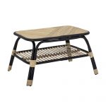 Table basse en rotin noir Loue