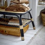 Table basse en rotin noir Loue