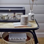 Table basse en rotin noir Loue