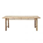 table_de_salle_a_manger_sole_esprit_rotin (2) Table de salle à manger en bambou SOLE, grande table rectangulaire en bambou naturel pour intérieur