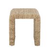 Tabouret en jacinthe d’eau Kien naturel, tabouret déco en fibres naturelles Bloomingville