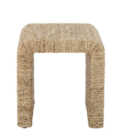 Tabouret en jacinthe d’eau Kien naturel, tabouret déco en fibres naturelles Bloomingville