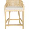 Tabouret de bar en rotin cannage SAIGON