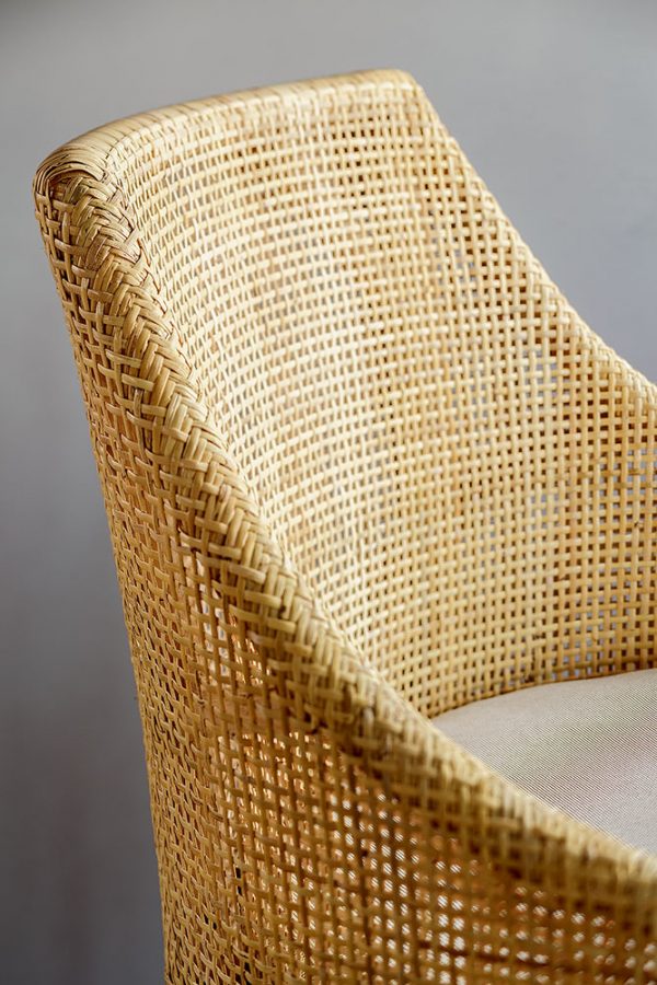 Tabouret de bar en rotin cannage SAIGON