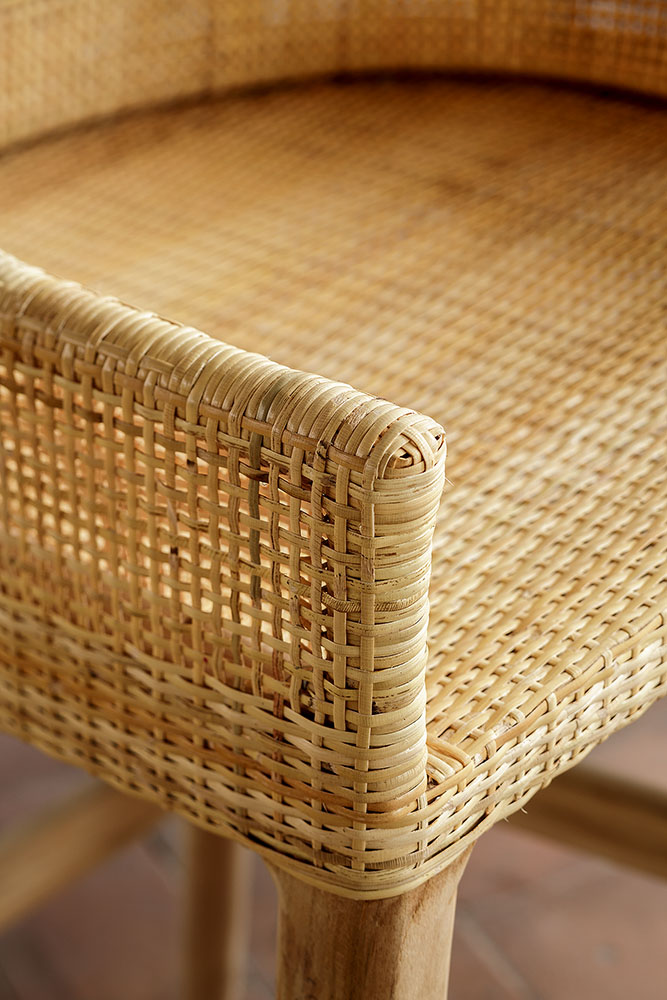 Tabouret de bar en rotin cannage SAIGON – Image 7