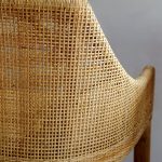 Tabouret de bar en rotin cannage SAIGON