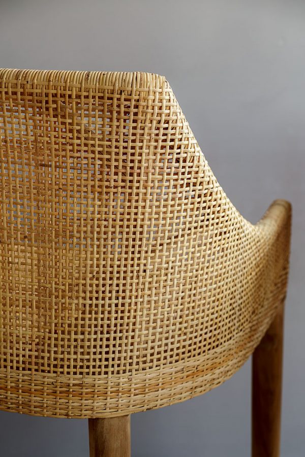 Tabouret de bar en rotin cannage SAIGON