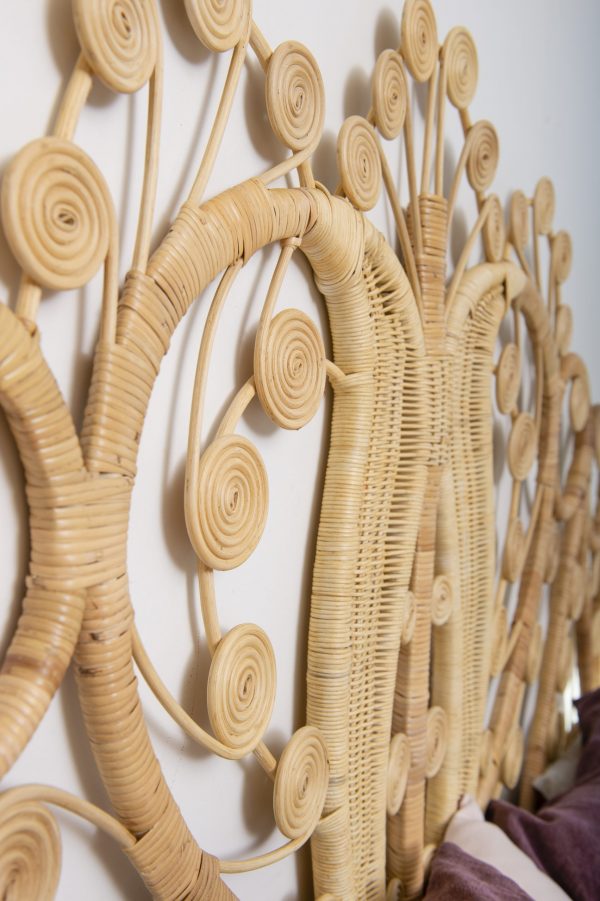 Tête de lit rotin naturel MAHARAJA