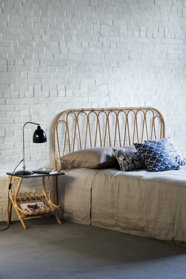 Tête de lit rotin vintage VOLUTES - 160 cm