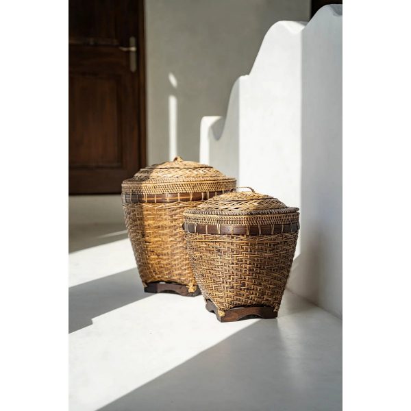Panier de Rangement Colonial – Brun – L