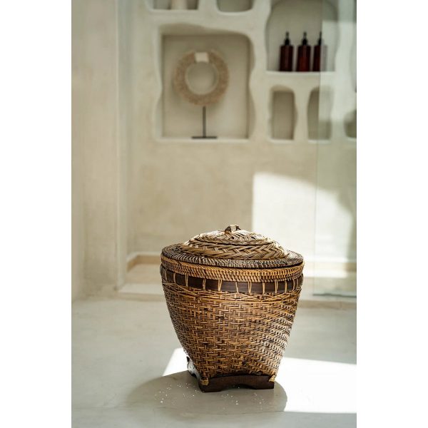 Panier de Rangement Colonial – Brun – L