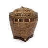 Panier de Rangement Colonial – Brun – L en rotin tressé avec couvercle
